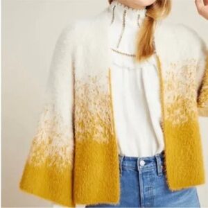 Antropologie Akemi + Kin Womens Cardigan Senna eyelash Open Front Boho One Size